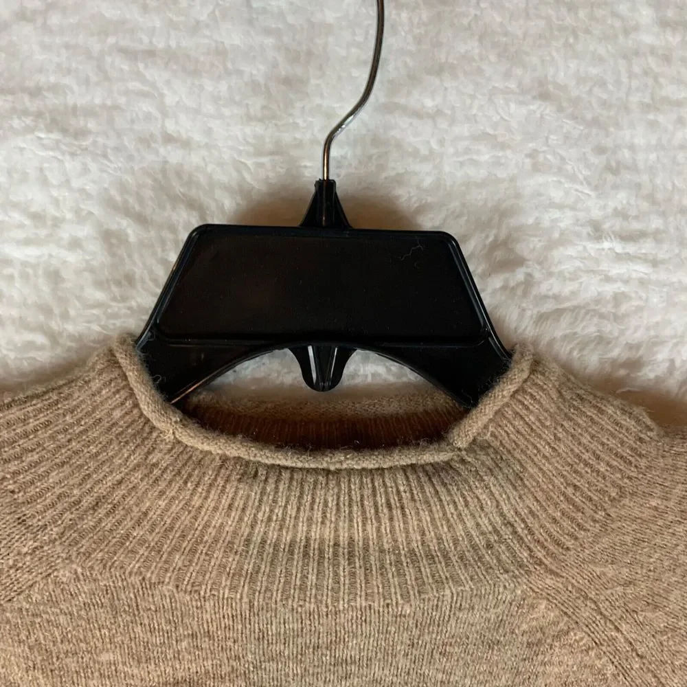 J.Crew Womens Long Sleeve Roll Mock Neck Wool Alpaca Stretch Pullover Sweater XS